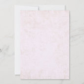 Save The Date Mariage photo moderne du journal rose (Dos)