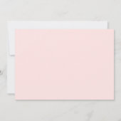 Save The Date Mariage photo moderne élégant simple rose pâle (Dos)