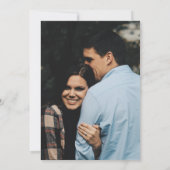 Save The Date Mariage photo moderne en terre cuite (Dos)