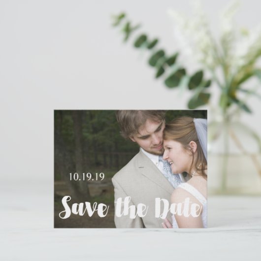 Save The Date Mariage photo moderne Enregistrer la date (Debout devant)