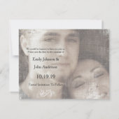 Save The Date Mariage photo moderne Enregistrer la date (Dos)