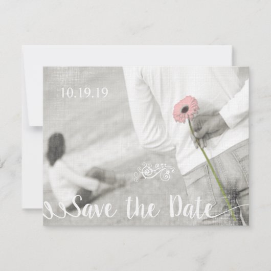 Save The Date Mariage photo moderne Enregistrer la date (Devant)