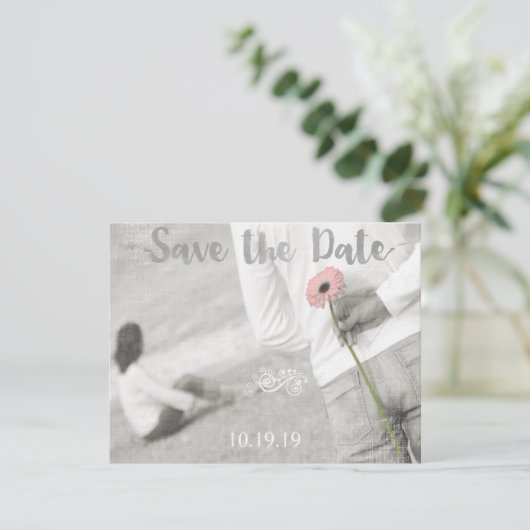 Save The Date Mariage photo moderne Enregistrer la date (Debout devant)