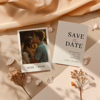 Save The Date Mariage photo moderne minimaliste 