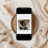 Save The Date Mariage photo moderne minimaliste chic