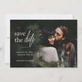 Save The Date Mariage photo moderne simple (Devant)