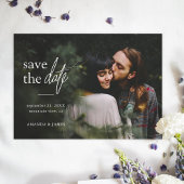 Save The Date Mariage photo moderne simple