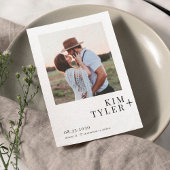 Save The Date Mariage photo moderne simple