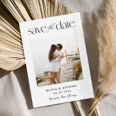 Save The Date Mariage photo moderne simple