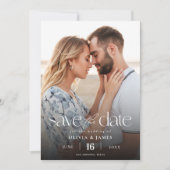 Save The Date Mariage photo moderne simple Enregistrer la date (Devant)