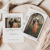 Save The Date Mariage photo moderne simple et élégant