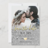 Save The Date Mariage photo moderne simple et élégant (Devant)