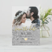 Save The Date Mariage photo moderne simple et élégant (Debout devant)