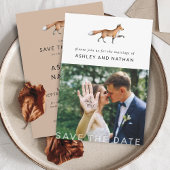 Save The Date Mariage photo moderne Woodland Fox