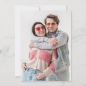 Save The Date Mariage Photo Multi Couleurs Pastel Minimal Modern (Dos)