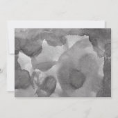 Save The Date Mariage photo noir et blanc Faux Vellum Overlay (Dos)