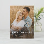 Save The Date Mariage photo Noms de script simples (Debout devant)