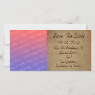 Save The Date Mariage photo papier vieilli