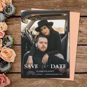Save The Date Mariage photo Peach moderne