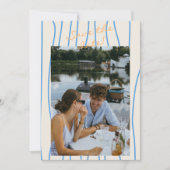 Save The Date Mariage photo retro peint à la main (Devant)