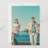 Save The Date mariage photo rétro vintage (Dos)