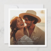 Save The Date Mariage photo Romantic Desert Boho (Devant)