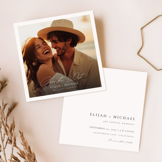 Save The Date Mariage photo Romantic Desert Boho