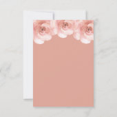 Save The Date Mariage photo Rose (Dos)