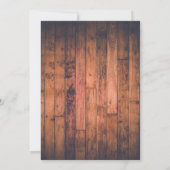 Save The Date Mariage photo Rustic Wood String (Dos)