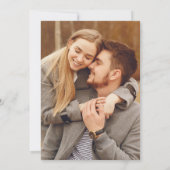Save The Date Mariage photo Rustic Wood String (Dos)