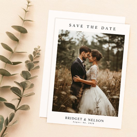 Save The Date Mariage photo rustique