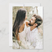 Save The Date Mariage photo Rustique Dusty Blue Lights (Dos)