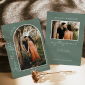 Save The Date Mariage photo Sage Green Simple Arch