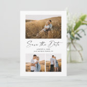 Save The Date Mariage Photo Script 3 Moderne (Debout devant)