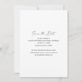 Save The Date Mariage Photo Script 3 Moderne (Dos)