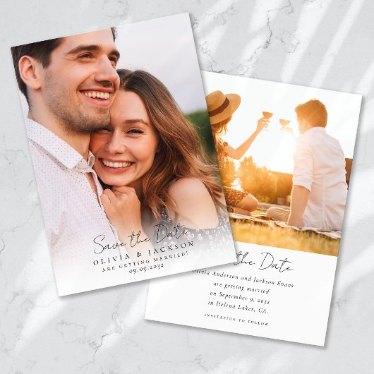 Save The Date Mariage photo simple