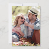 Save The Date Mariage photo simple de typographie (Dos)