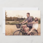 Save The Date Mariage photo simple de typographie (Dos)