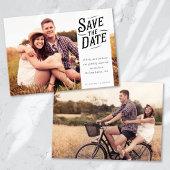 Save The Date Mariage photo simple de typographie