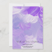 Save The Date Mariage Photo Simple Design Purple Enregistrer La  (Dos)