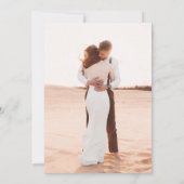 Save The Date Mariage photo simple et élégant (Dos)