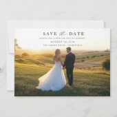 Save The Date Mariage photo simple et élégant (Devant)