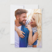 Save The Date Mariage photo simple et élégant Enregistrer la car (Dos)