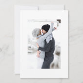 Save The Date Mariage photo simple et moderne (Dos)