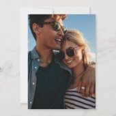 Save The Date Mariage photo simple et moderne (Dos)