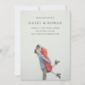 Save The Date Mariage Photo Simple Moderne (Devant)