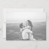 Save The Date Mariage photo simple moderne (Dos)