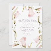 Save The Date Mariage photo Spring Bold Fleurs sauvages Boho (Dos)