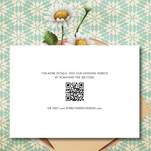 Save The Date Mariage photo super Retro QR Code