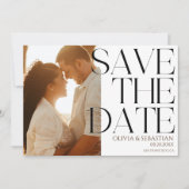 Save The Date Mariage photo texte superposition de la typographi (Devant)
